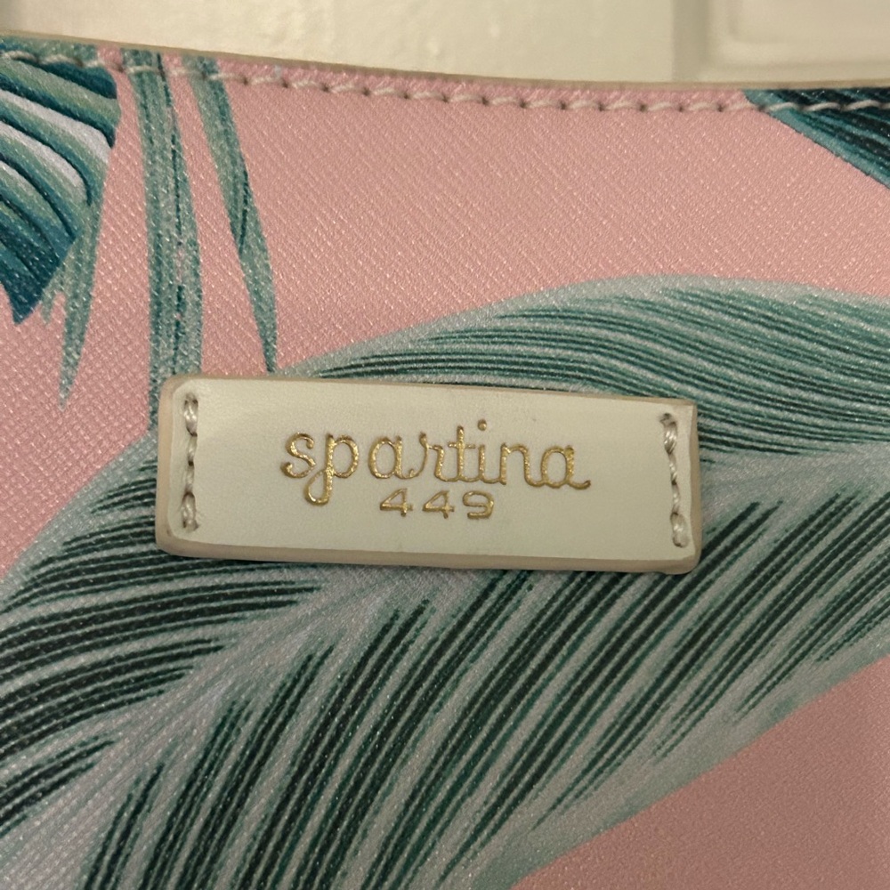 Spartina 449 Tropical Cabana Leaf Pink Tote - Picture 2 of 6